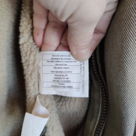 Woolrich 💙 Dorrington Twill Sherpa Lined Barn Trucker Jacket Dark Shale Coat XL - Picture 2 of 12